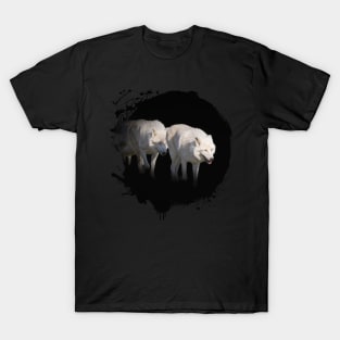 White Wolf Animal Wildlife Jungle Nature Freedom Forest T-Shirt